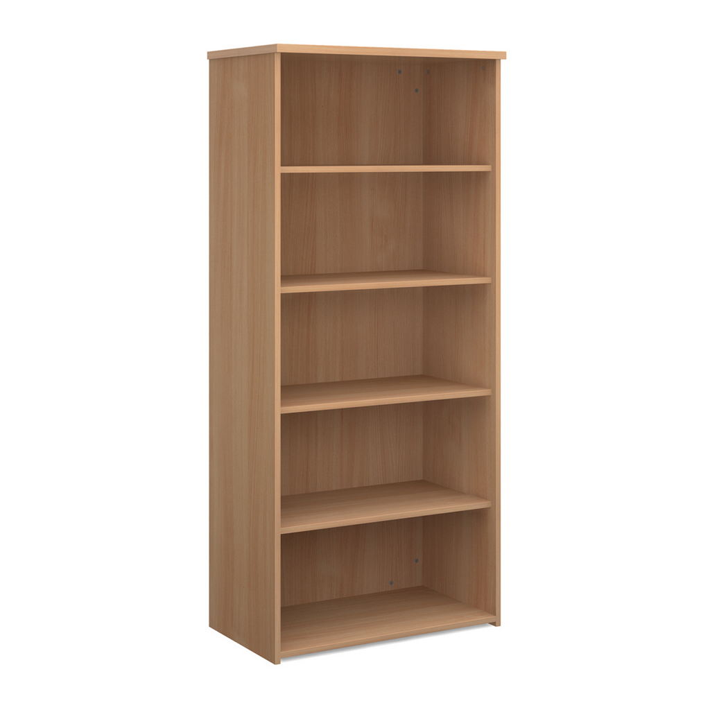 Picture of Universal bookcase 1790mm high with 4 shelves - beech