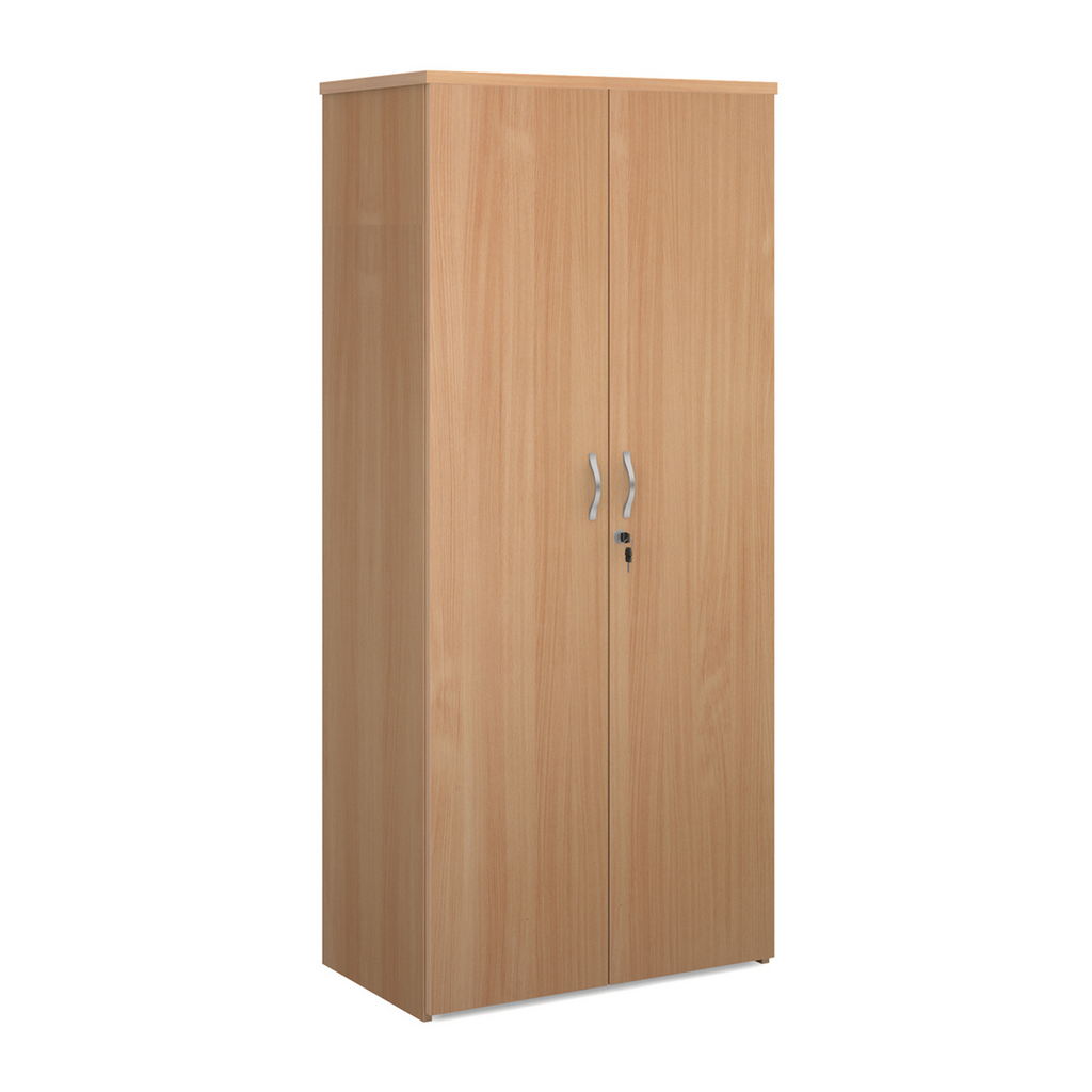 Picture of Universal double door cupboard 1790mm high with 4 shelves - beech