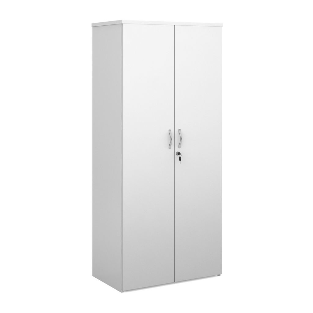 Picture of Duo double door cupboard 1790mm high with 4 shelves - white