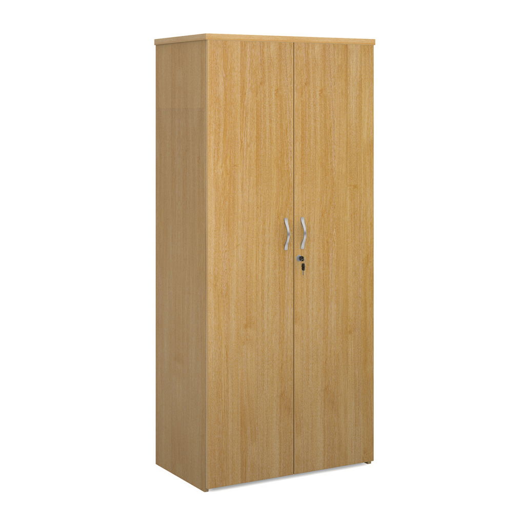 Picture of Universal double door cupboard 1790mm high with 4 shelves - oak