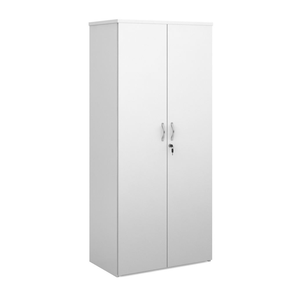 Picture of Universal double door cupboard 1790mm high with 4 shelves - white