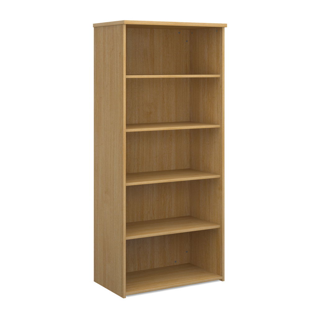 Picture of Universal bookcase 1790mm high with 4 shelves - oak