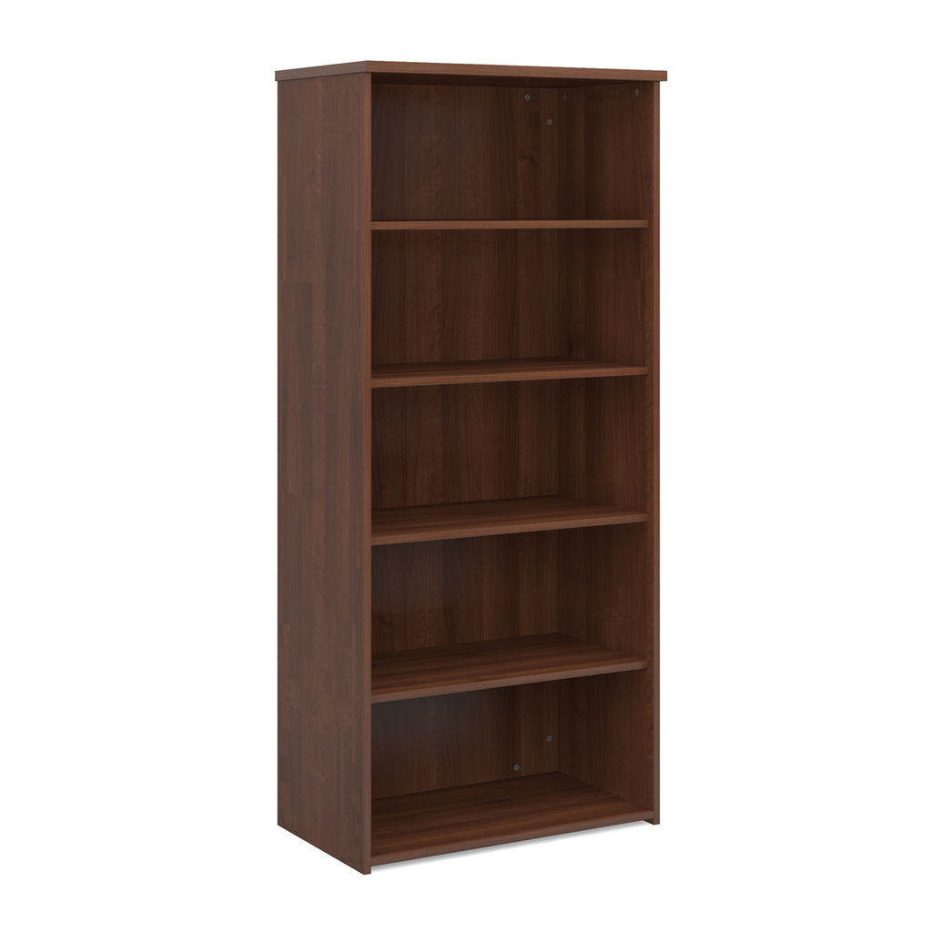 Picture of Universal bookcase 1790mm high with 4 shelves - walnut