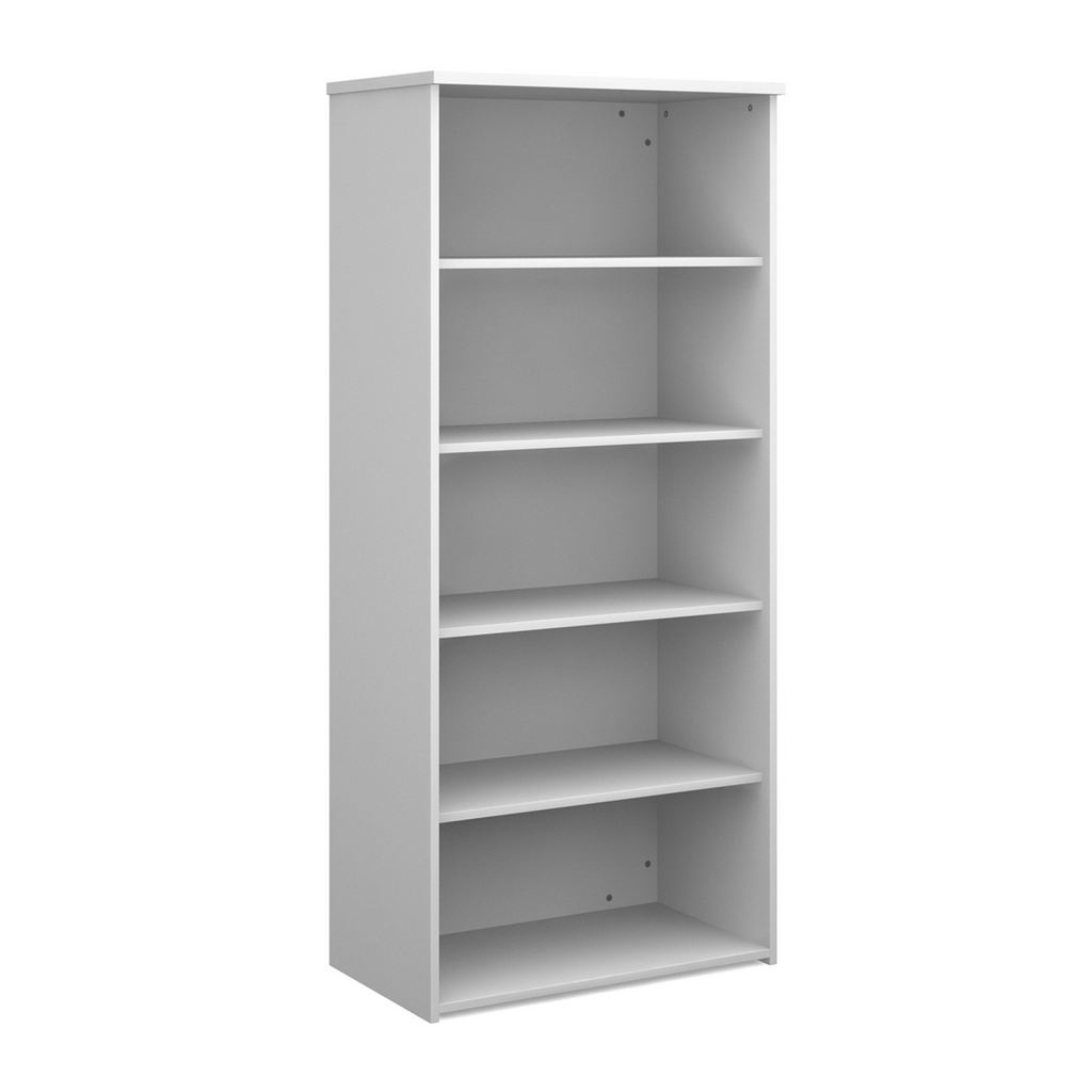 Picture of Universal bookcase 1790mm high with 4 shelves - white