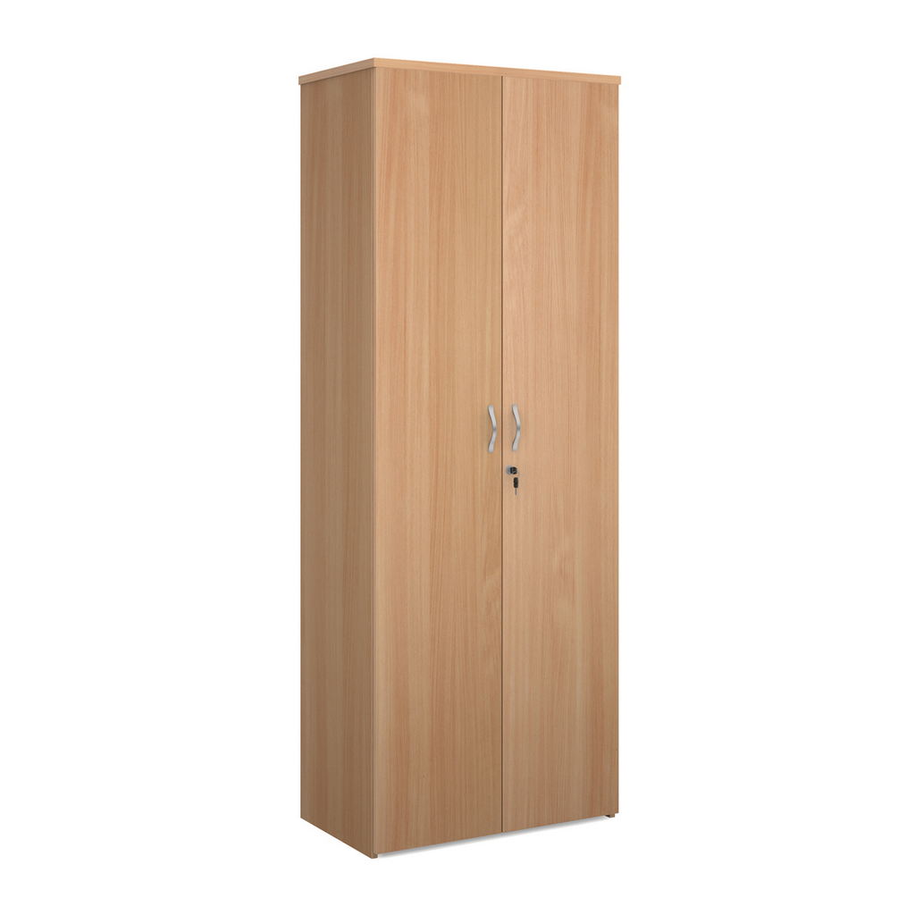 Picture of Universal double door cupboard 2140mm high with 5 shelves - beech