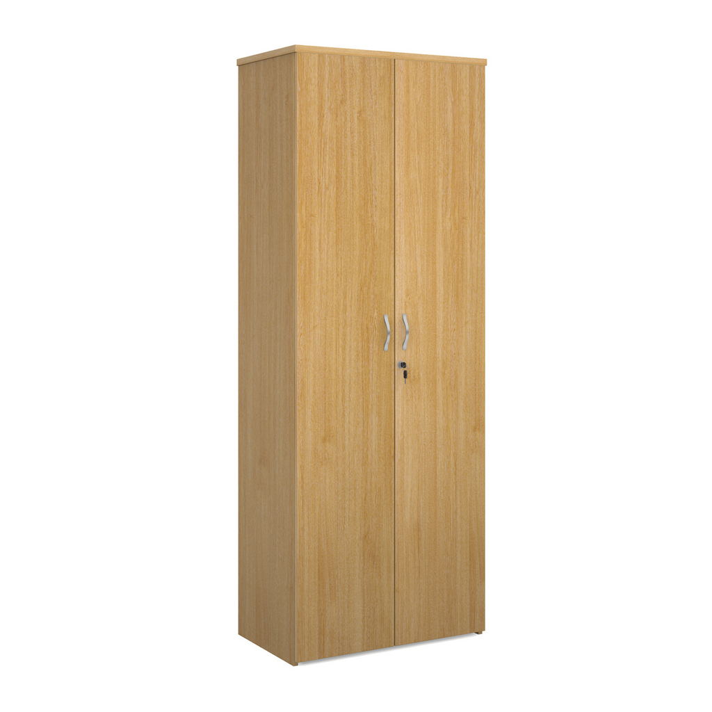 Picture of Universal double door cupboard 2140mm high with 5 shelves - oak