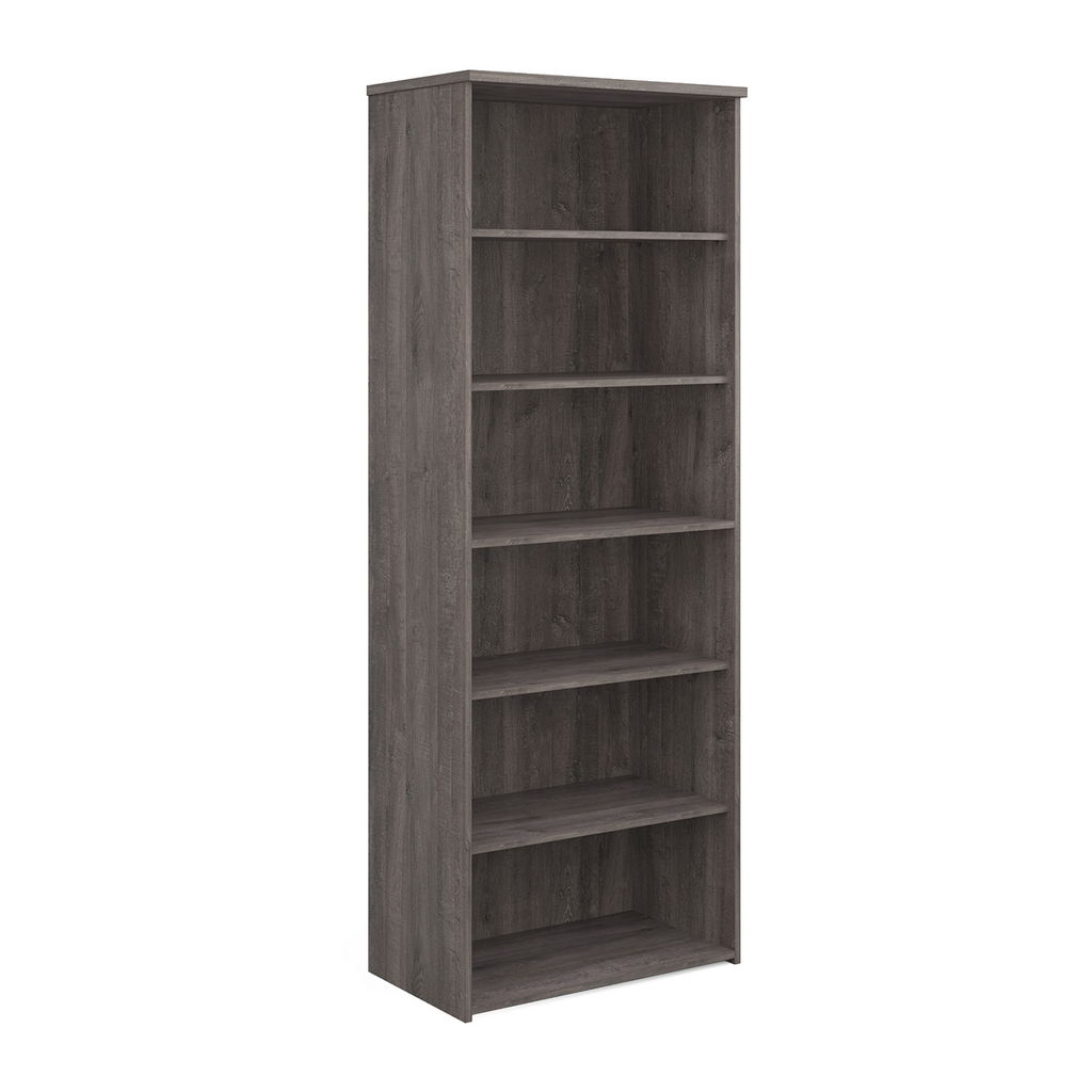 Picture of Universal bookcase 2140mm high with 5 shelves - grey oak