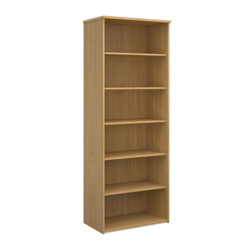 Picture of Universal bookcase 2140mm high with 5 shelves - oak