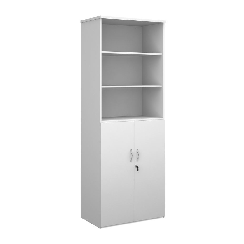 Picture of Universal combination unit with open top 2140mm high with 5 shelves - white