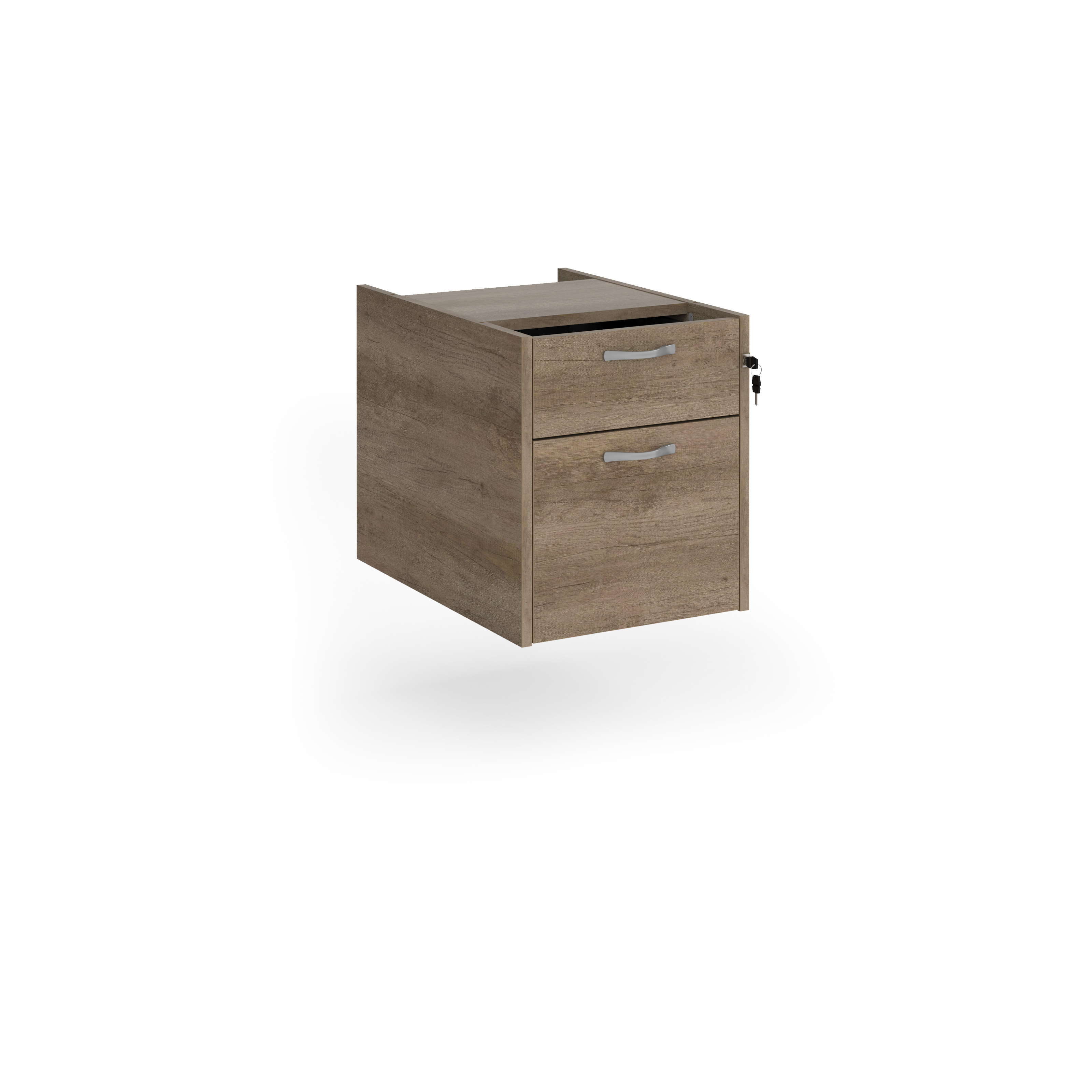 Picture of Maestro 25 2 drawer fixed pedestal - Nebraska Oak
