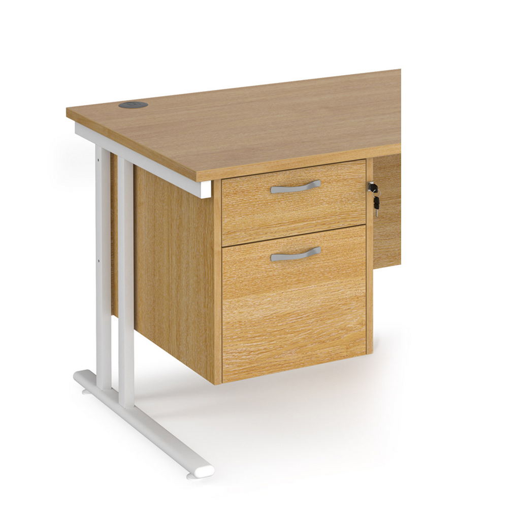 Picture of Maestro 25 2 drawer fixed pedestal - oak