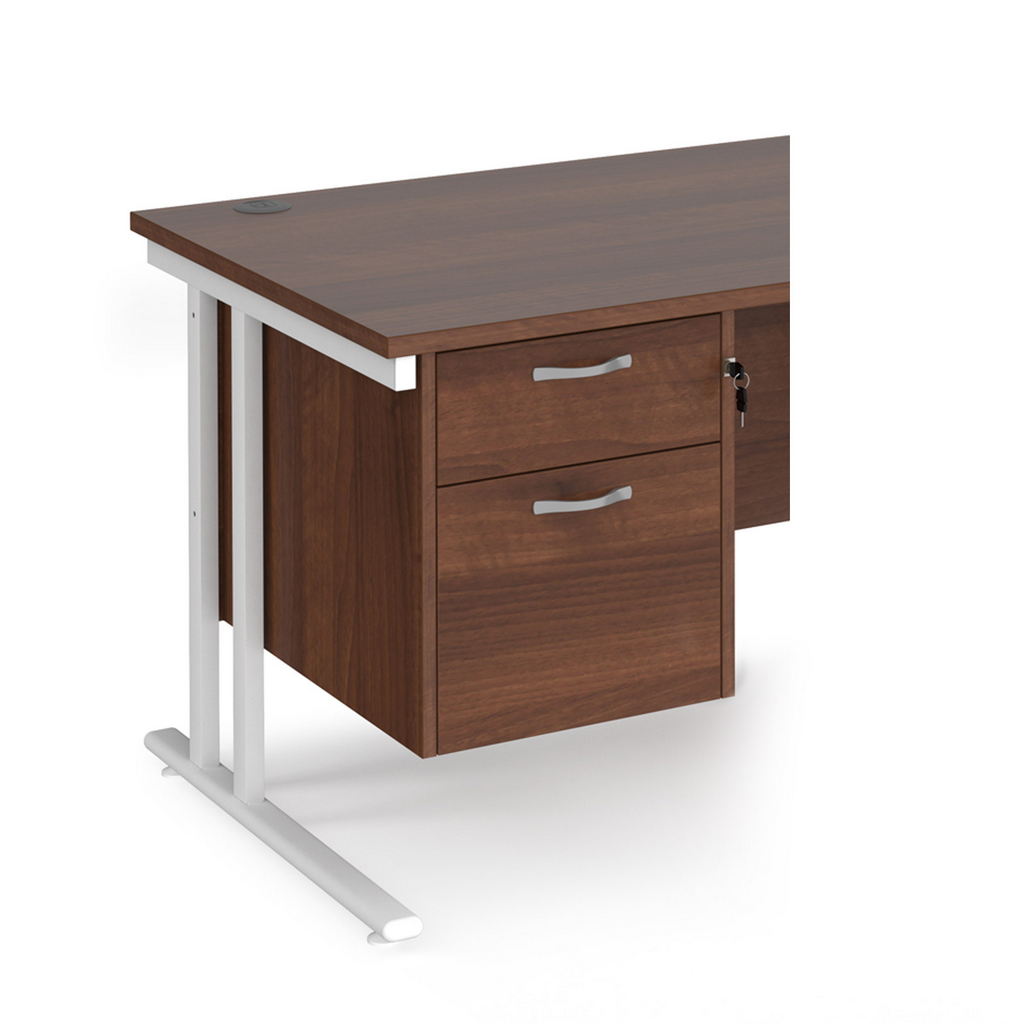 Picture of Maestro 25 2 drawer fixed pedestal - walnut
