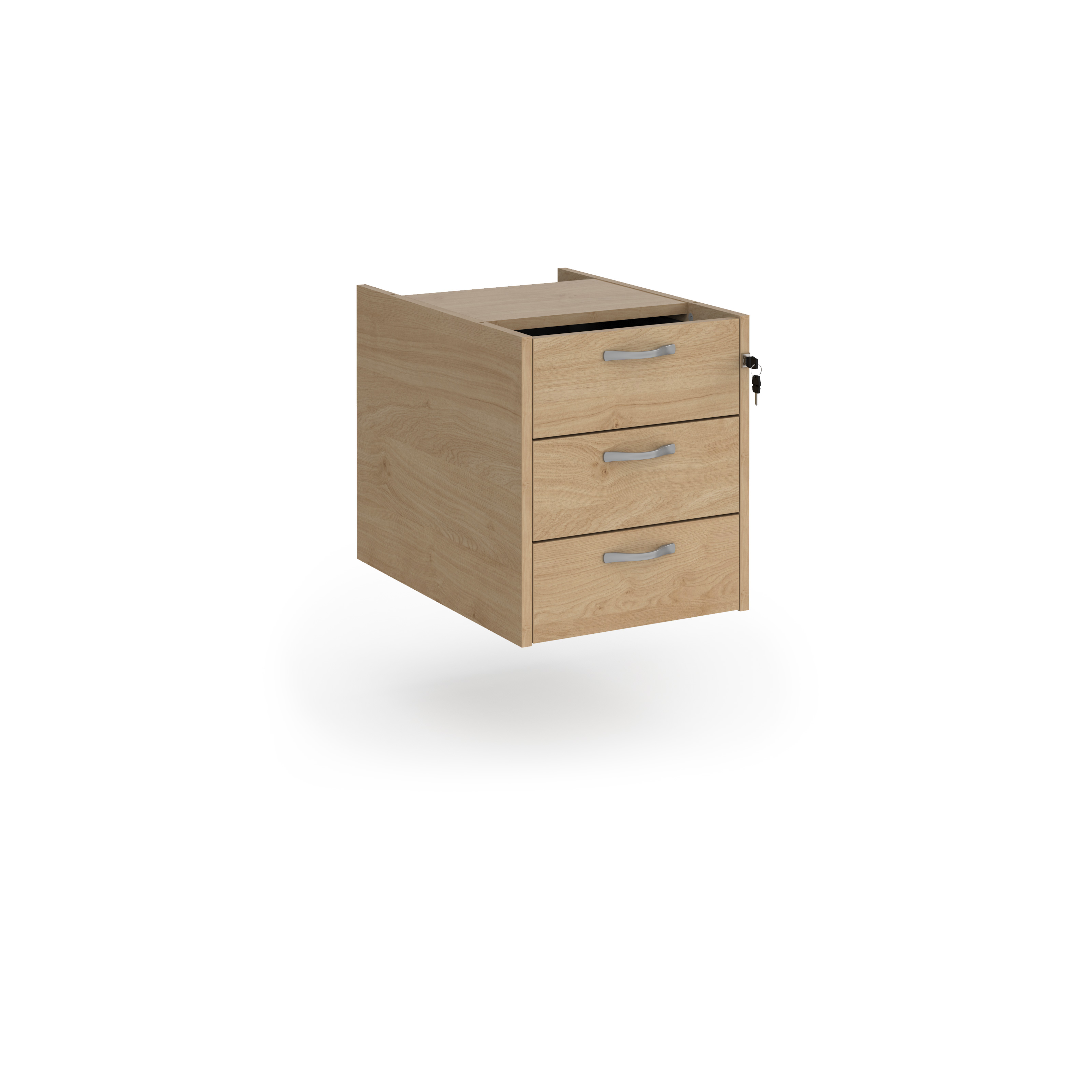 Picture of Maestro 25 3 drawer fixed pedestal - Kendal Oak