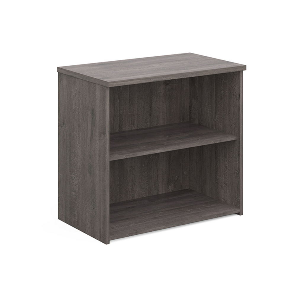 Picture of Universal bookcase 740mm high with 1 shelf - grey oak
