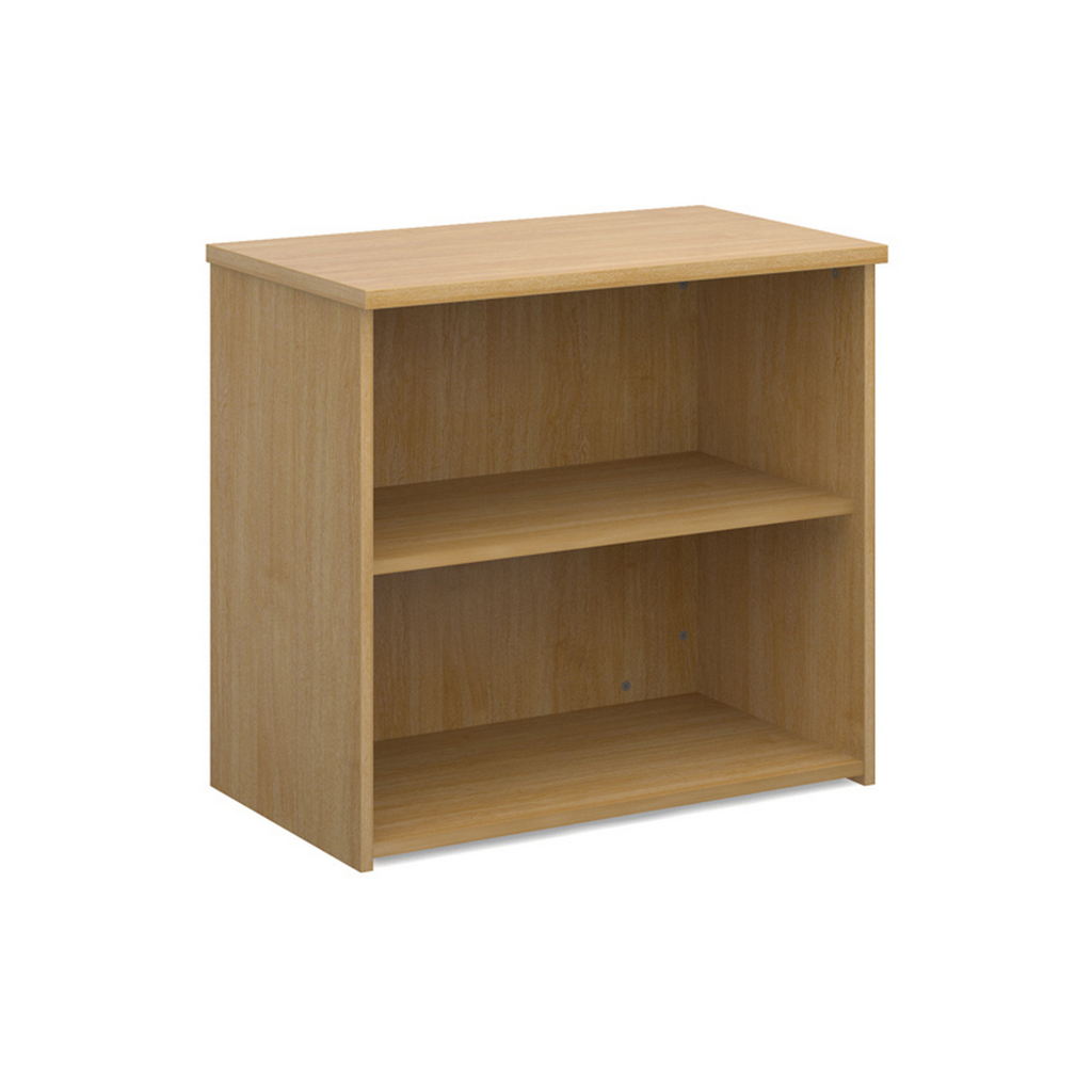 Picture of Universal bookcase 740mm high with 1 shelf - oak