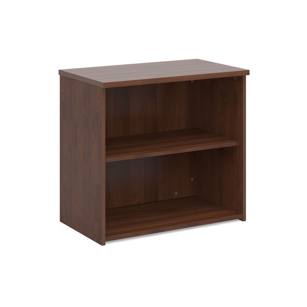 Picture of Universal bookcase 740mm high with 1 shelf - walnut