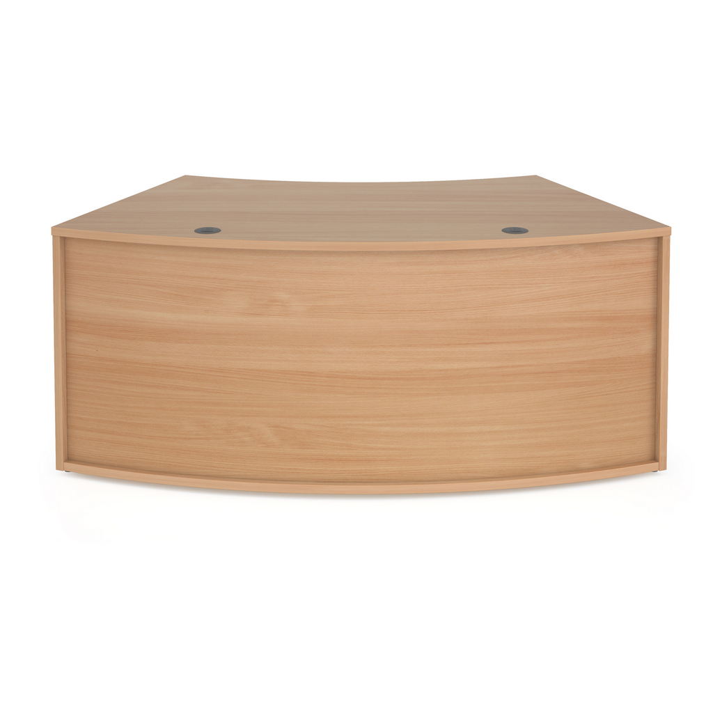 Picture of Denver reception 45° curved base unit 1800mm - beech