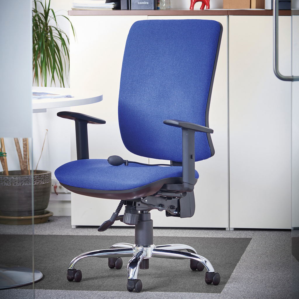 Picture of Senza Ergo 24hr ergonomic asynchro task chair - blue