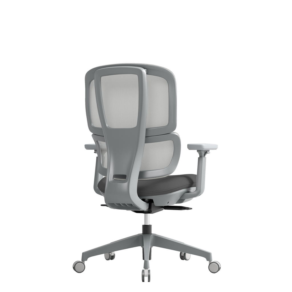 Picture of Shelby grey mesh back operator chair with grey fabric seat