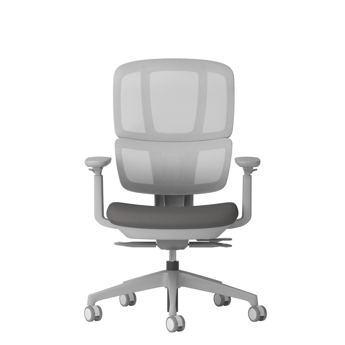 Picture of Shelby grey mesh back operator chair with grey fabric seat