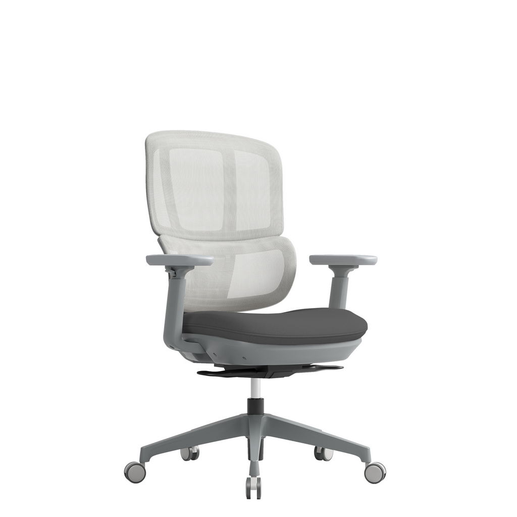Picture of Shelby grey mesh back operator chair with grey fabric seat