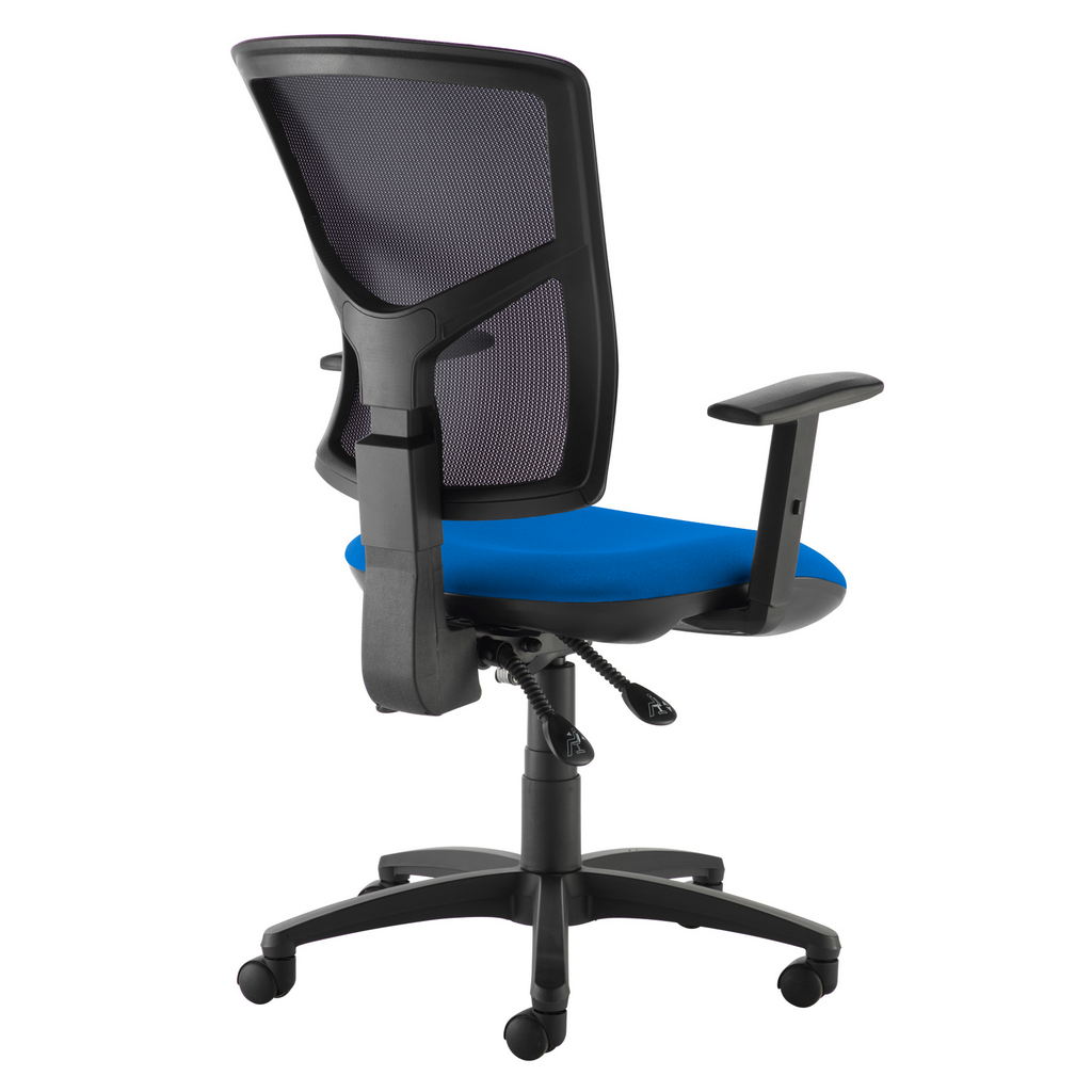 Picture of Senza mesh back operator chair with adjustable arms - blue