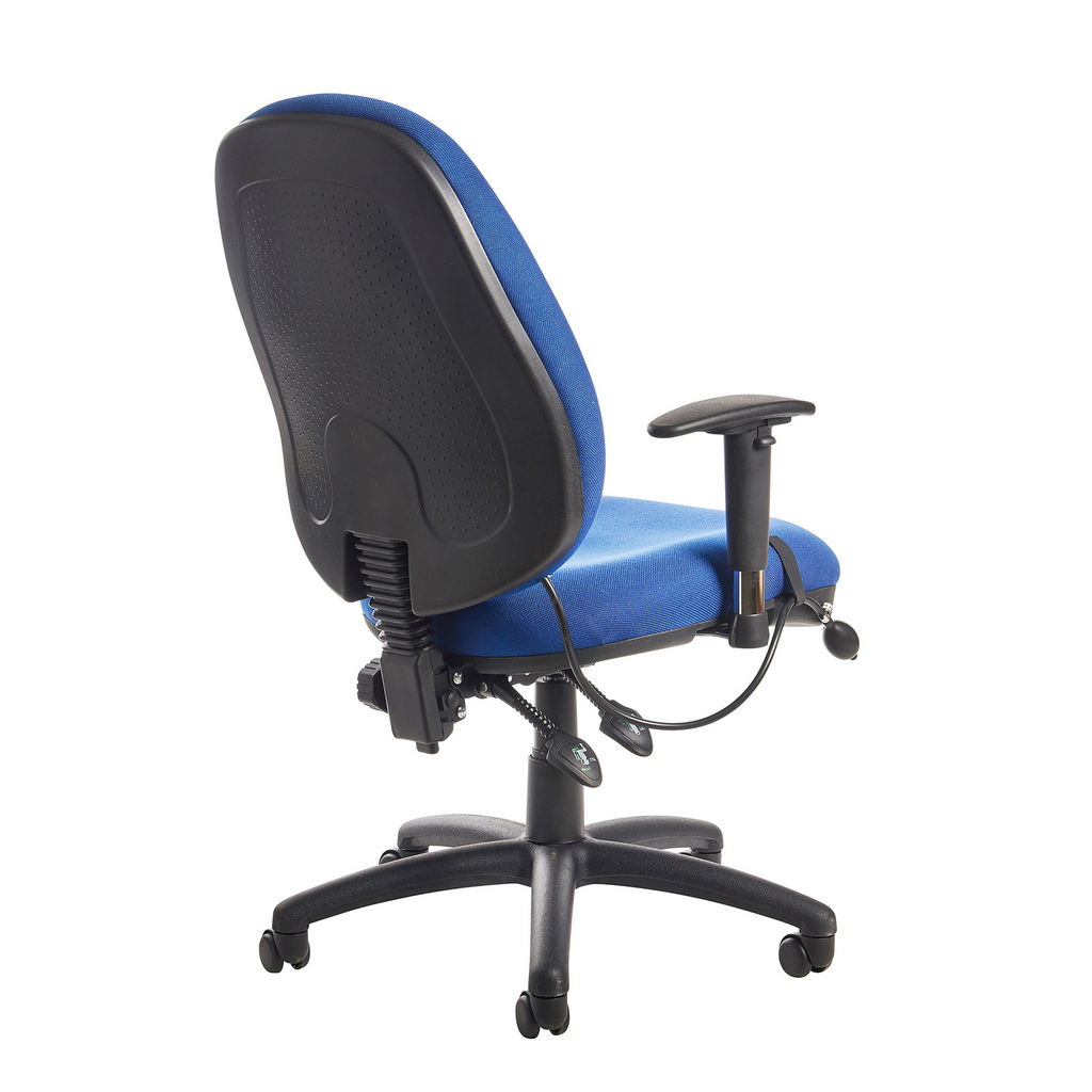 Picture of Sofia adjustable lumbar operators chair - blue