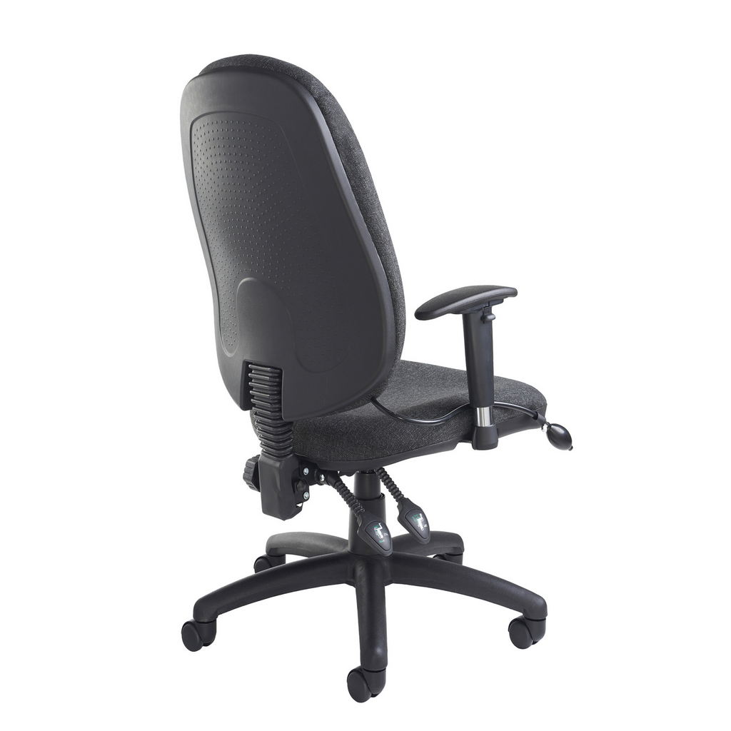 Picture of Sofia adjustable lumbar operators chair - charcoal