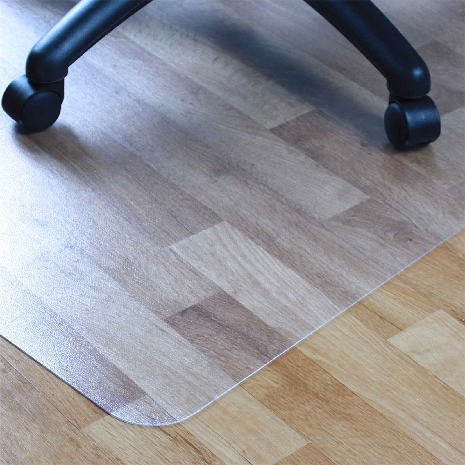 Picture of Stucco polycarbonate hard floor clear chair mat 1200 x 900mm