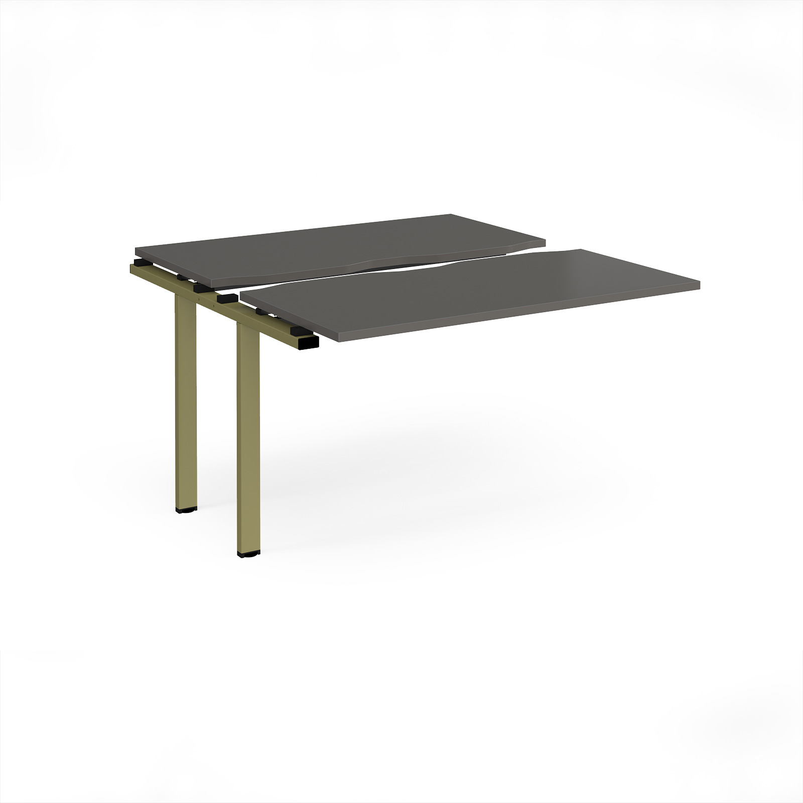 Picture of Adapt sliding top add on unit single 1200mm x 1200mm - green frame, storm grey top