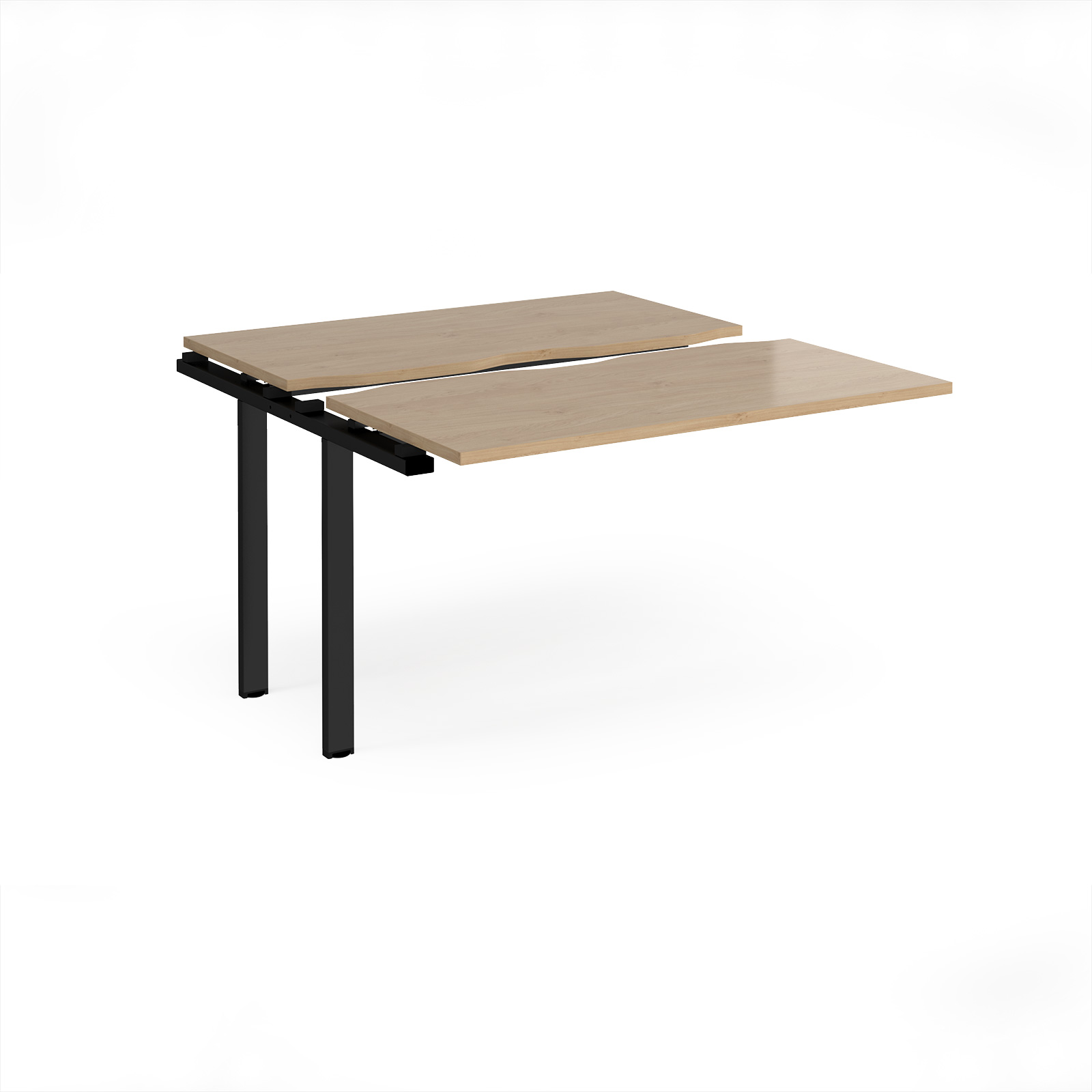 Picture of Adapt sliding top add on unit single 1200mm x 1200mm - black frame, Kendal Oak Top