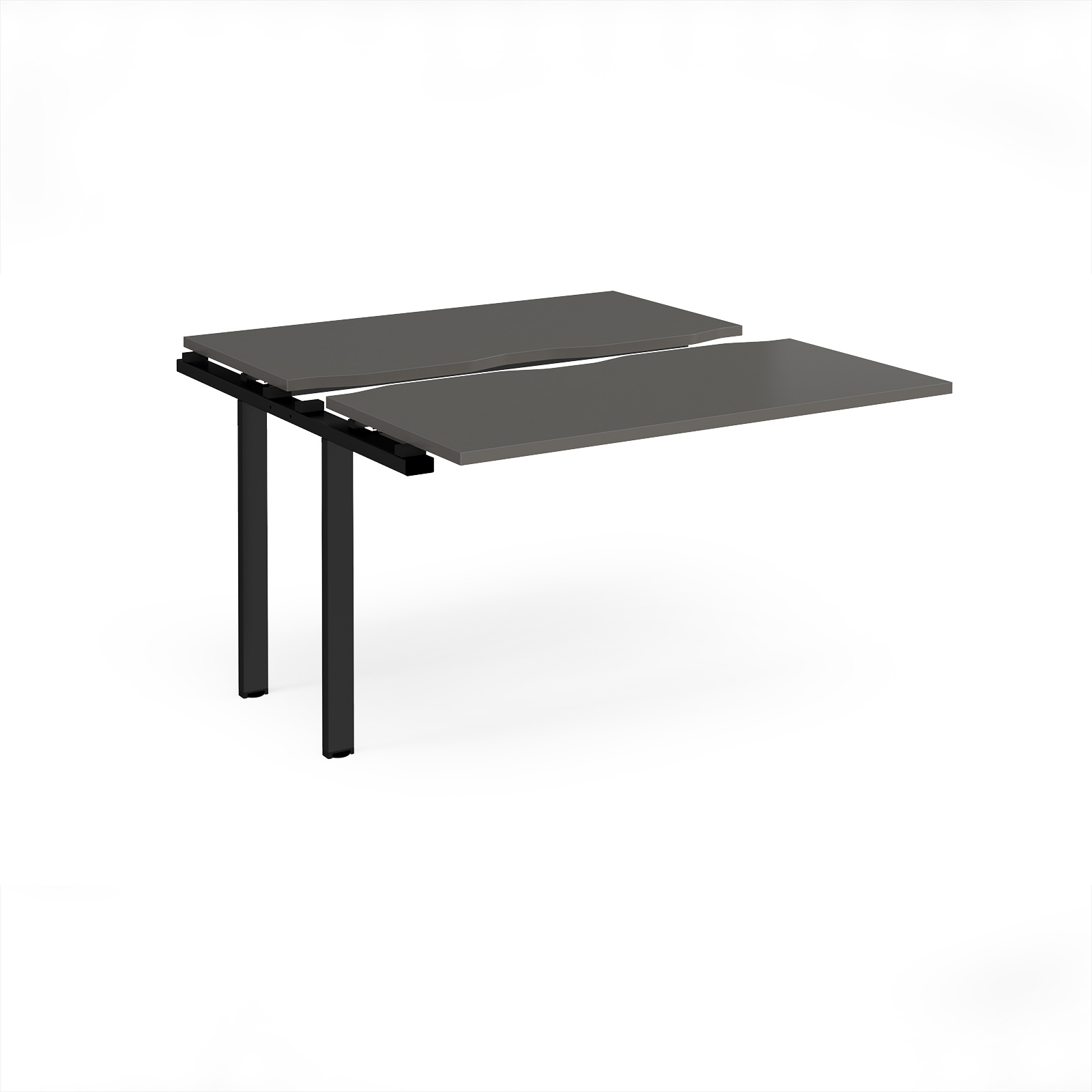 Picture of Adapt sliding top add on unit single 1200mm x 1200mm - black frame, storm grey top