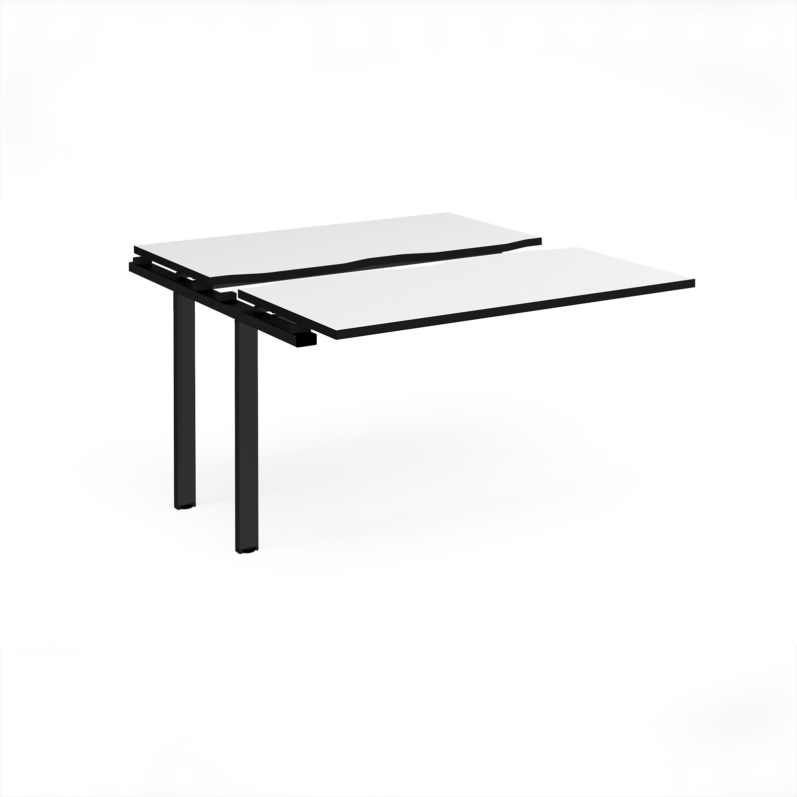 Picture of Adapt sliding top add on unit single 1200mm x 1200mm - black frame, White Top, black edge