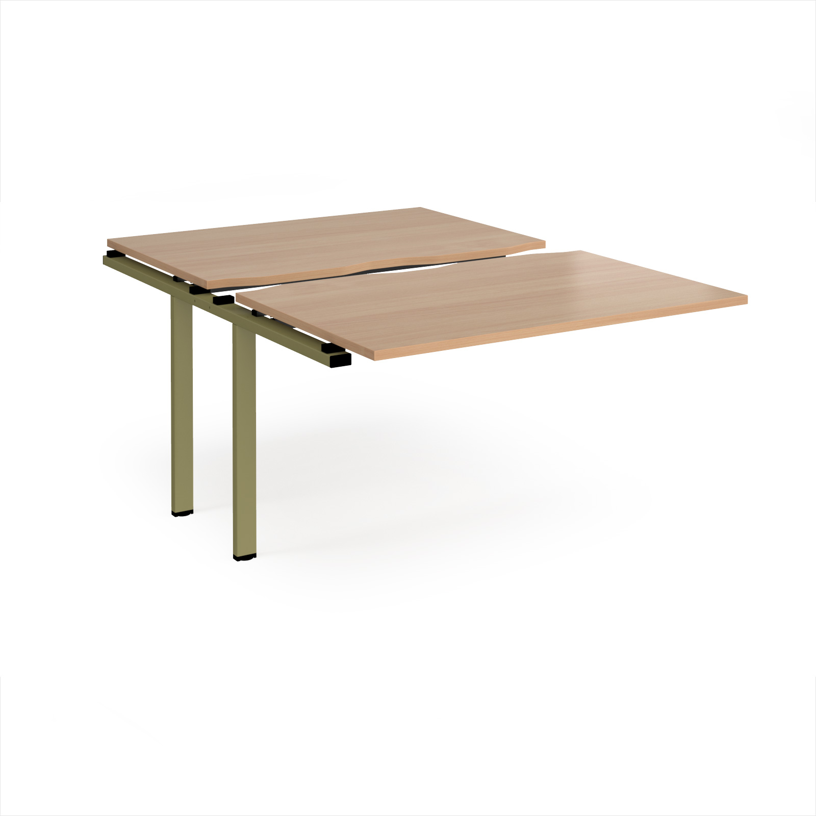 Picture of Adapt sliding top add on unit single 1200mm x 1600mm - green frame, Beech top