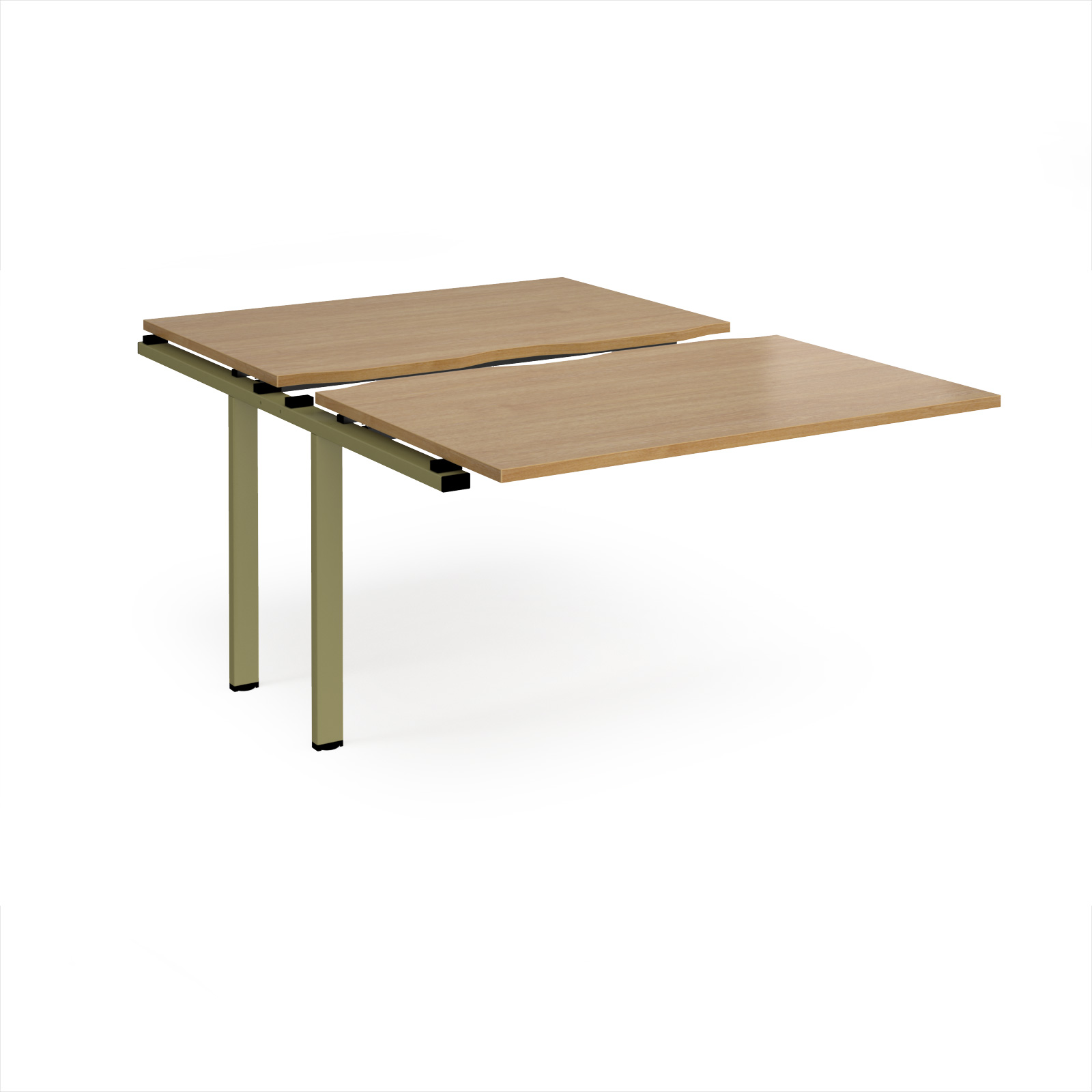 Picture of Adapt sliding top add on unit single 1200mm x 1600mm - green frame, Oak Top