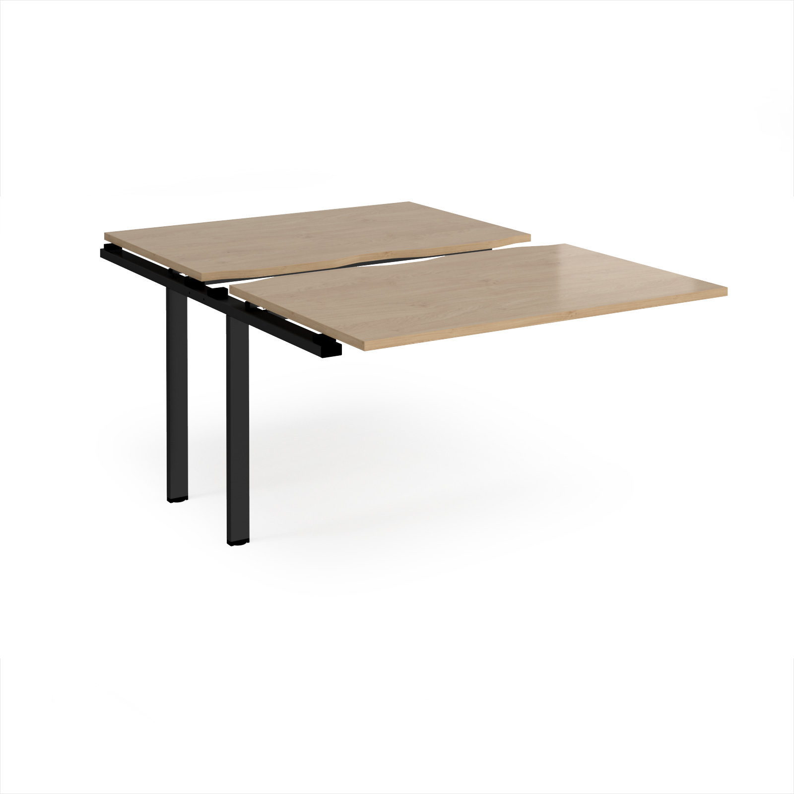 Picture of Adapt sliding top add on unit single 1200mm x 1600mm - black frame, Kendal Oak Top