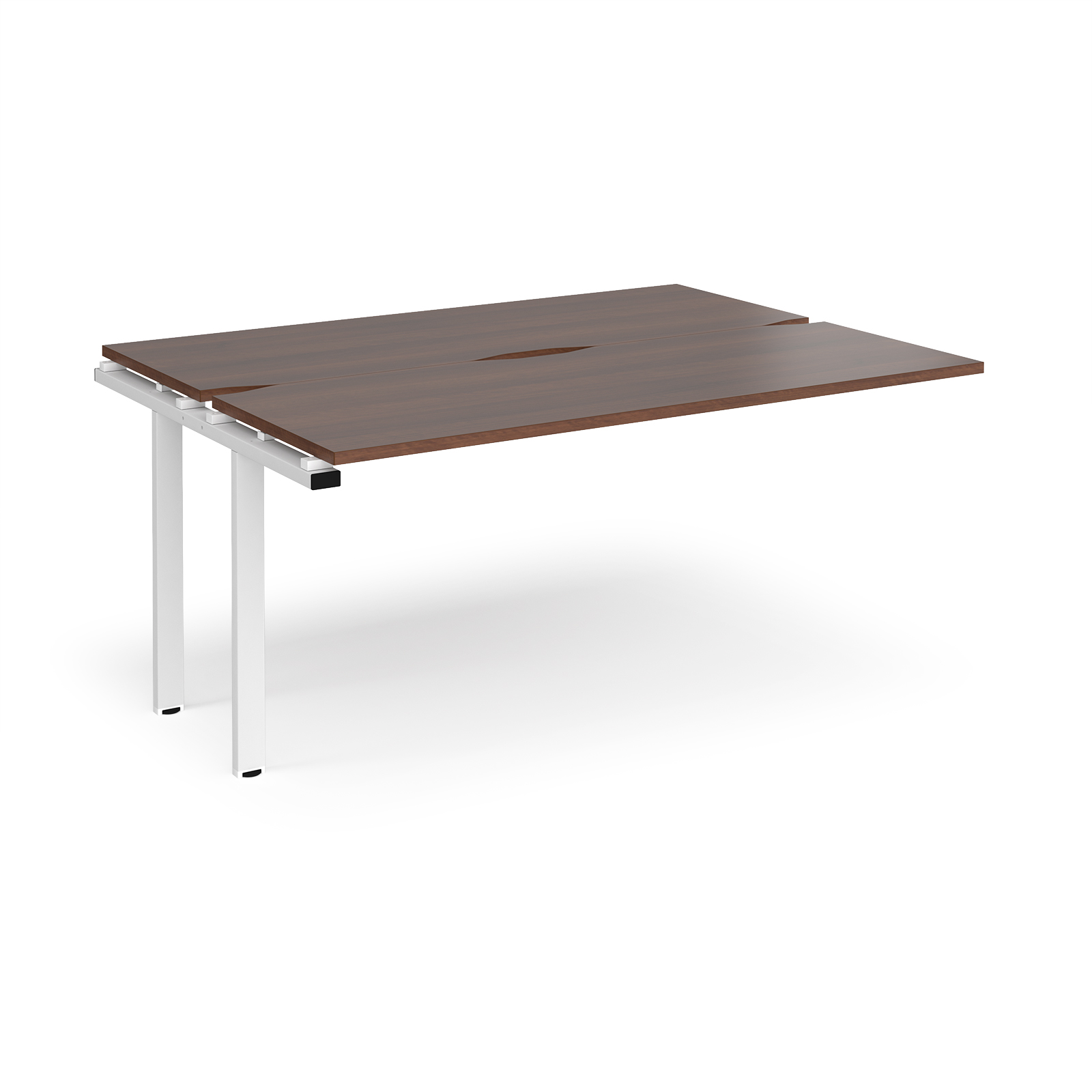 Picture of Adapt sliding top add on units 1600mm x 1200mm - white frame, Walnut top