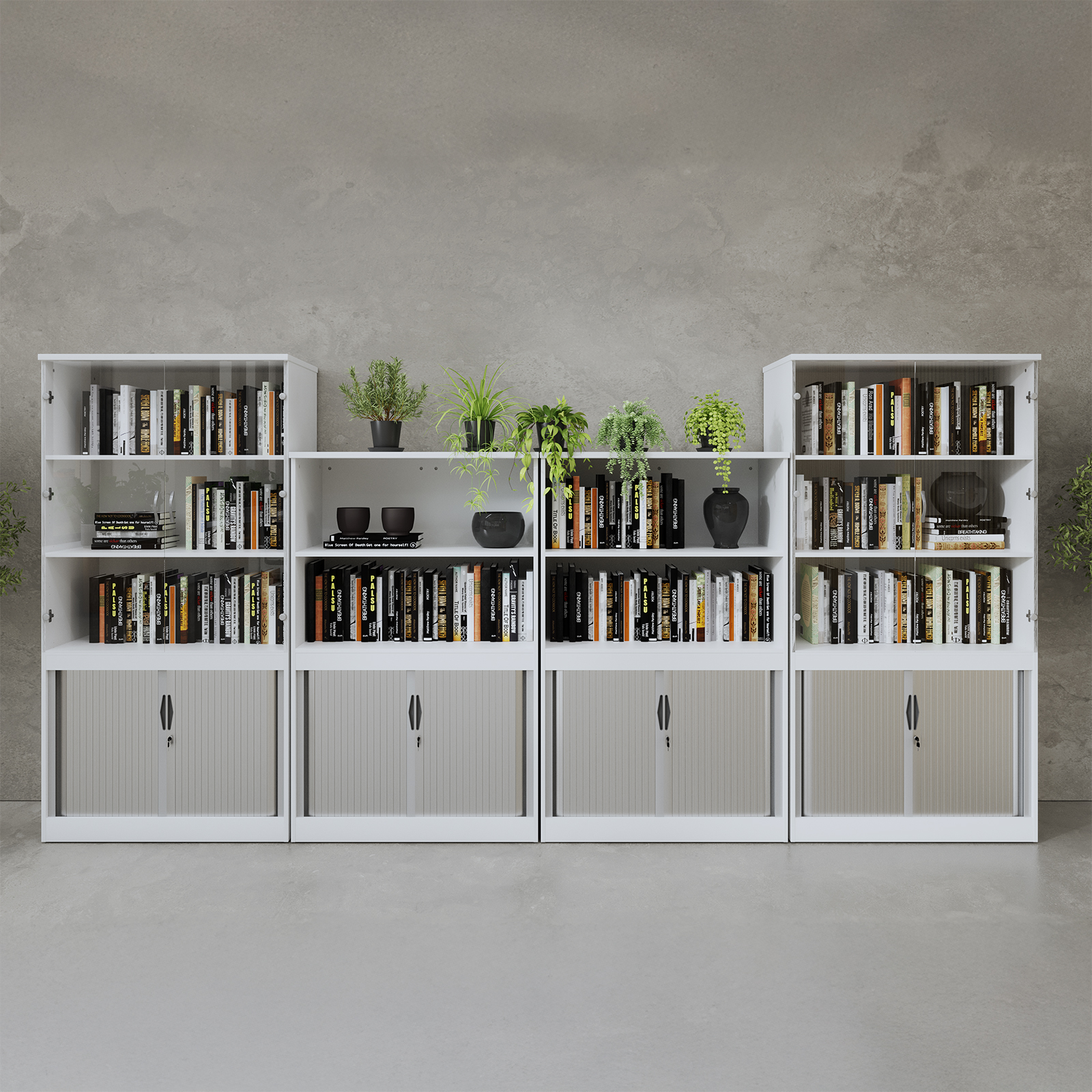 Picture of Triton gas lift space-saving double monitor arm - silver