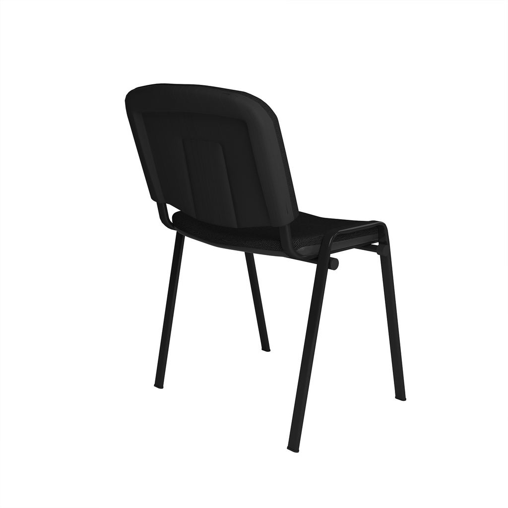 Picture of Taurus meeting room stackable chair with black frame and no arms - black