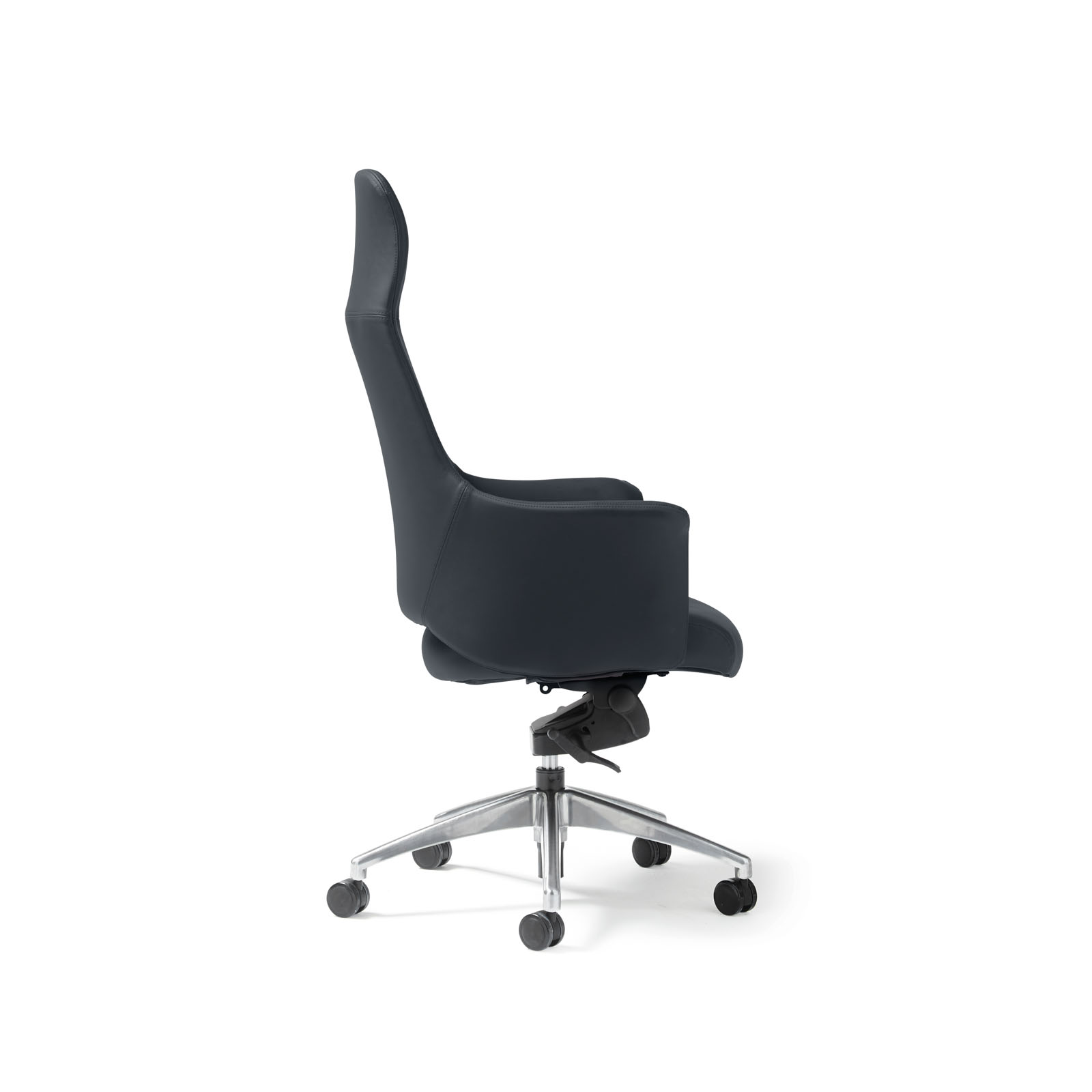 Picture of Tempo High back executive chair in the Black faux leather