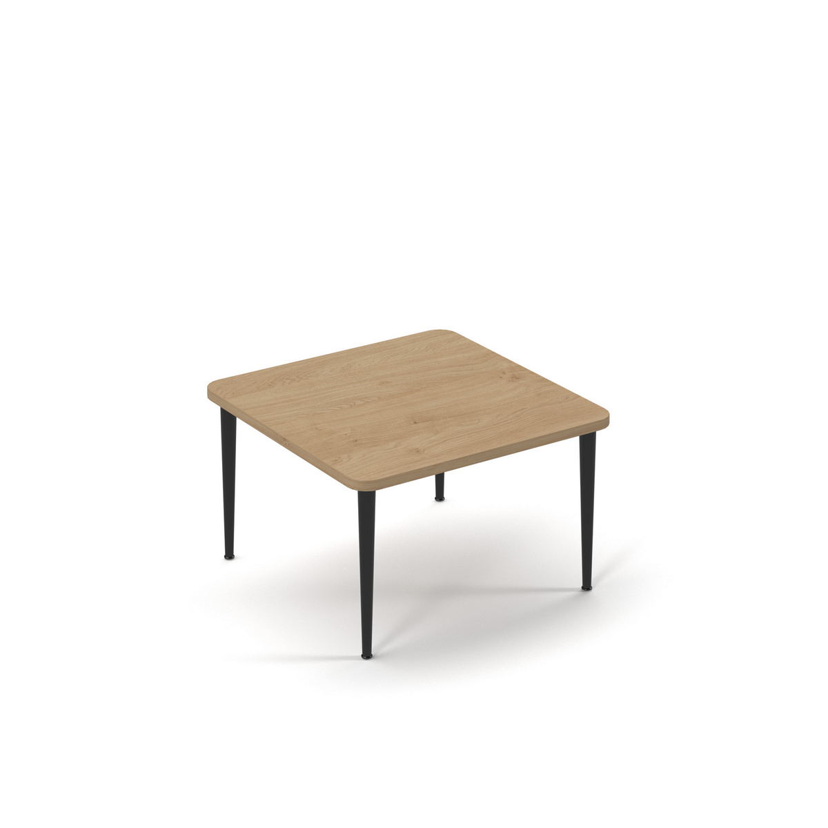 Picture of Trinity square coffee table 700 x 700mm - Kendal oak top