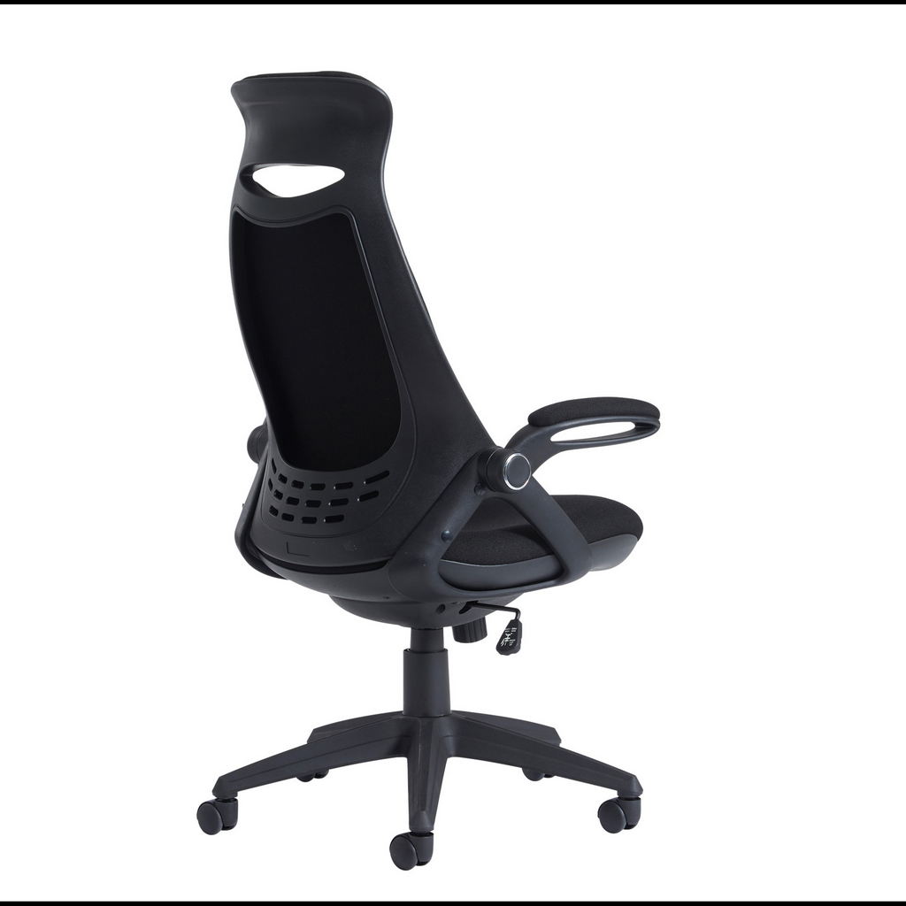 Picture of Tuscan high back fabric managers chair with head support - black