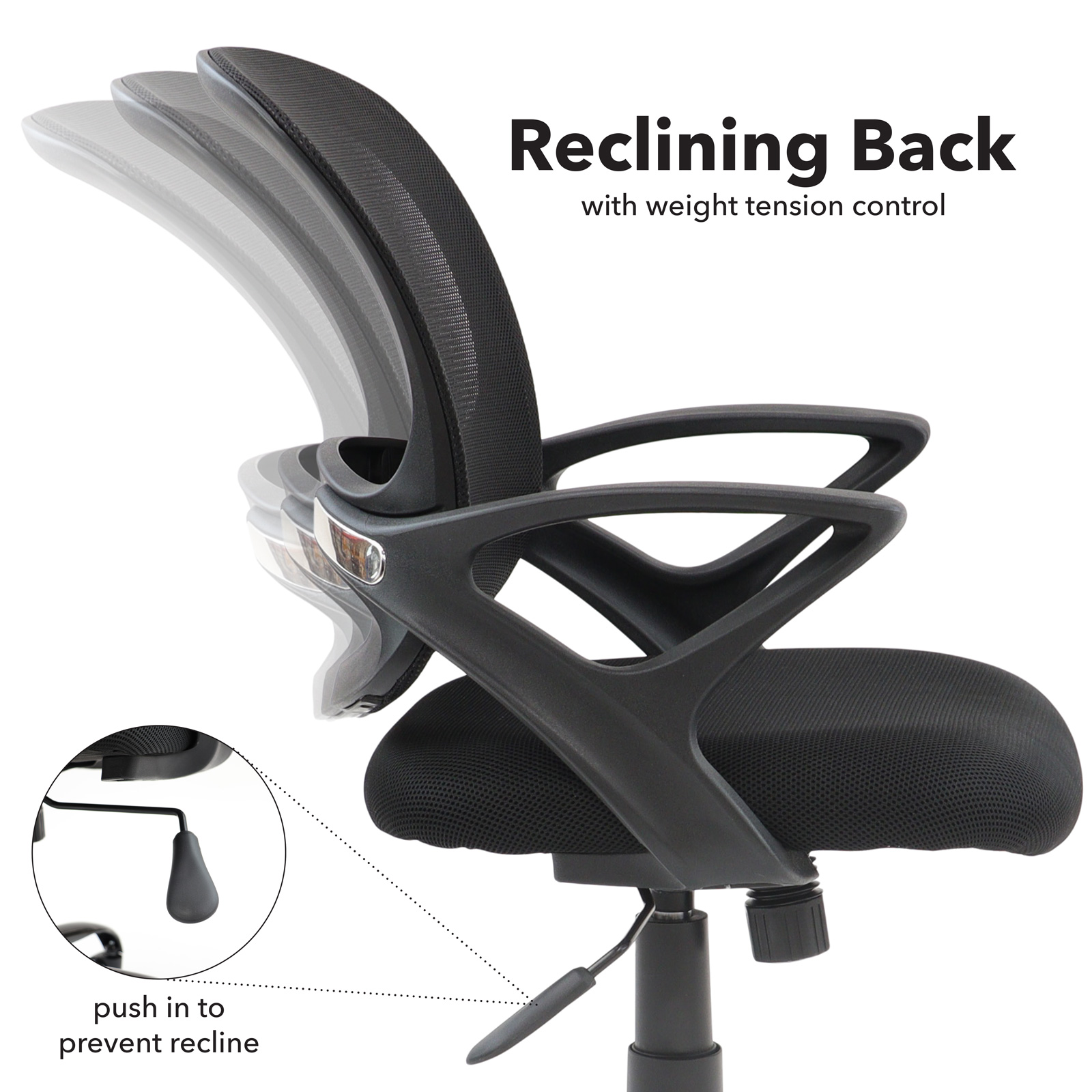 Picture of Tyler mesh back operator chair with black frame