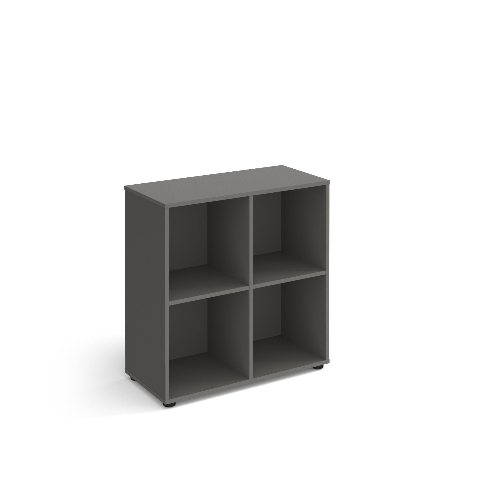 Picture of Universal cube storage unit 875mm high with 4 open boxes and glides - grey