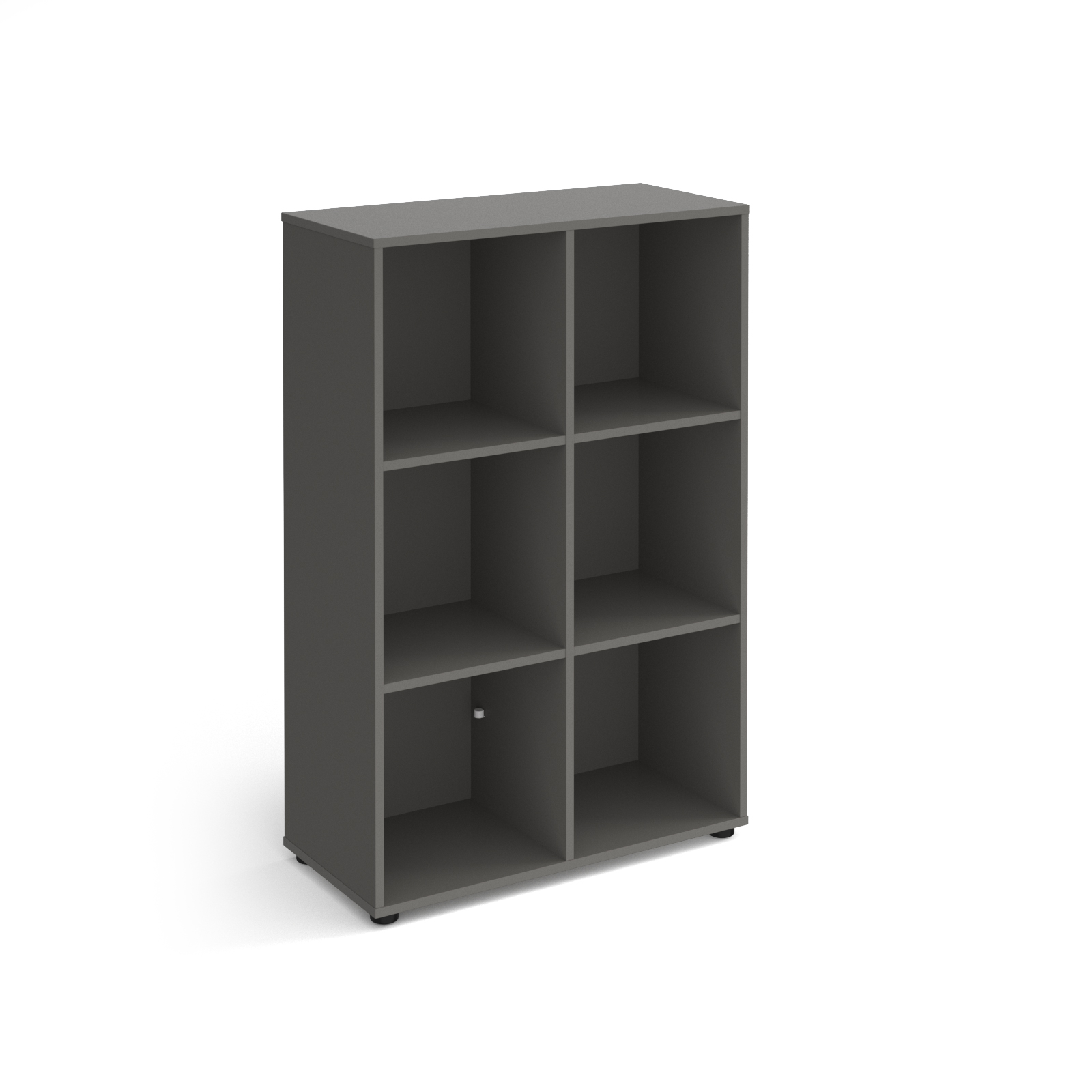 Picture of Universal cube storage unit 1295mm high with 6 open boxes and glides - grey
