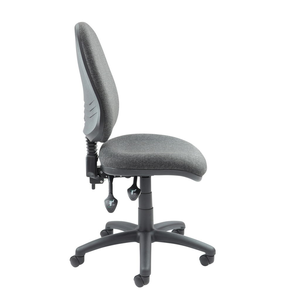 Picture of Vantage 100 2 lever PCB operators chair with no arms - charcoal