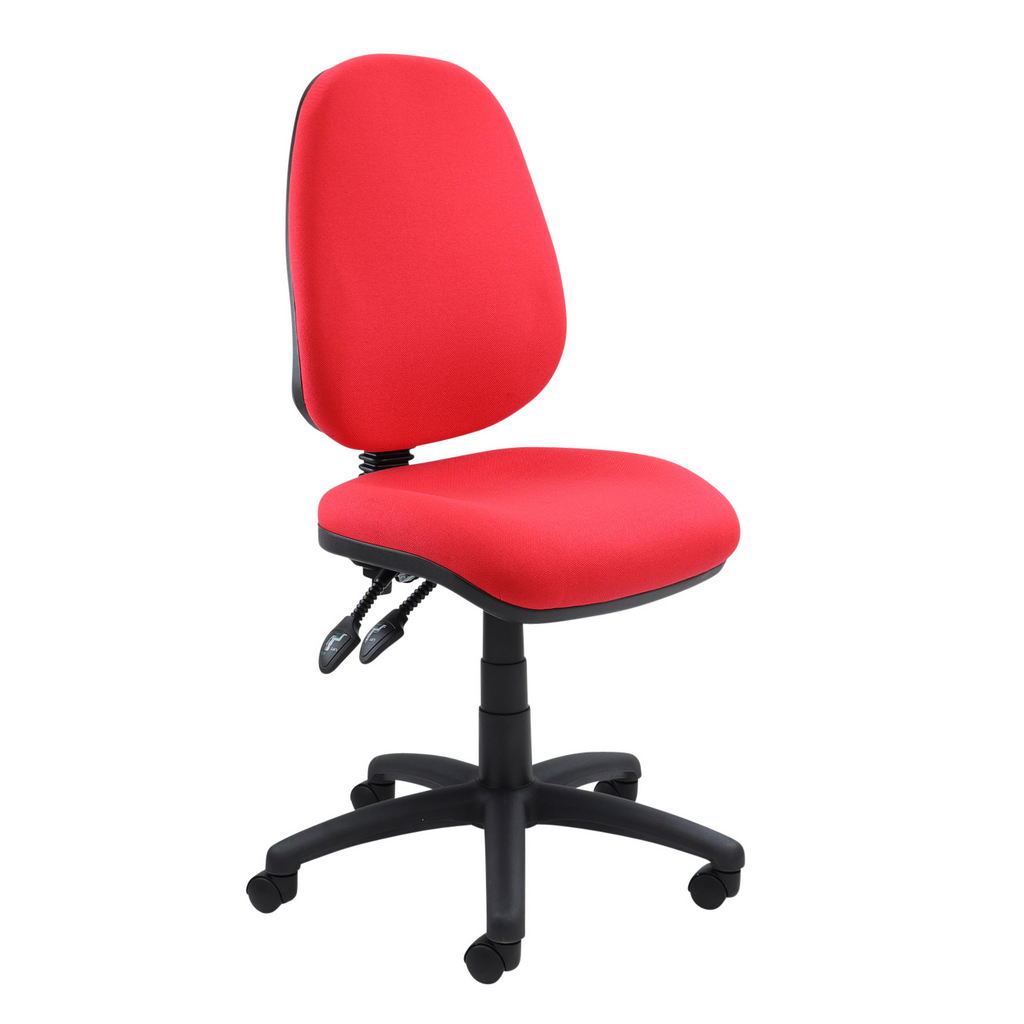 Picture of Vantage 100 2 lever PCB operators chair with no arms - red