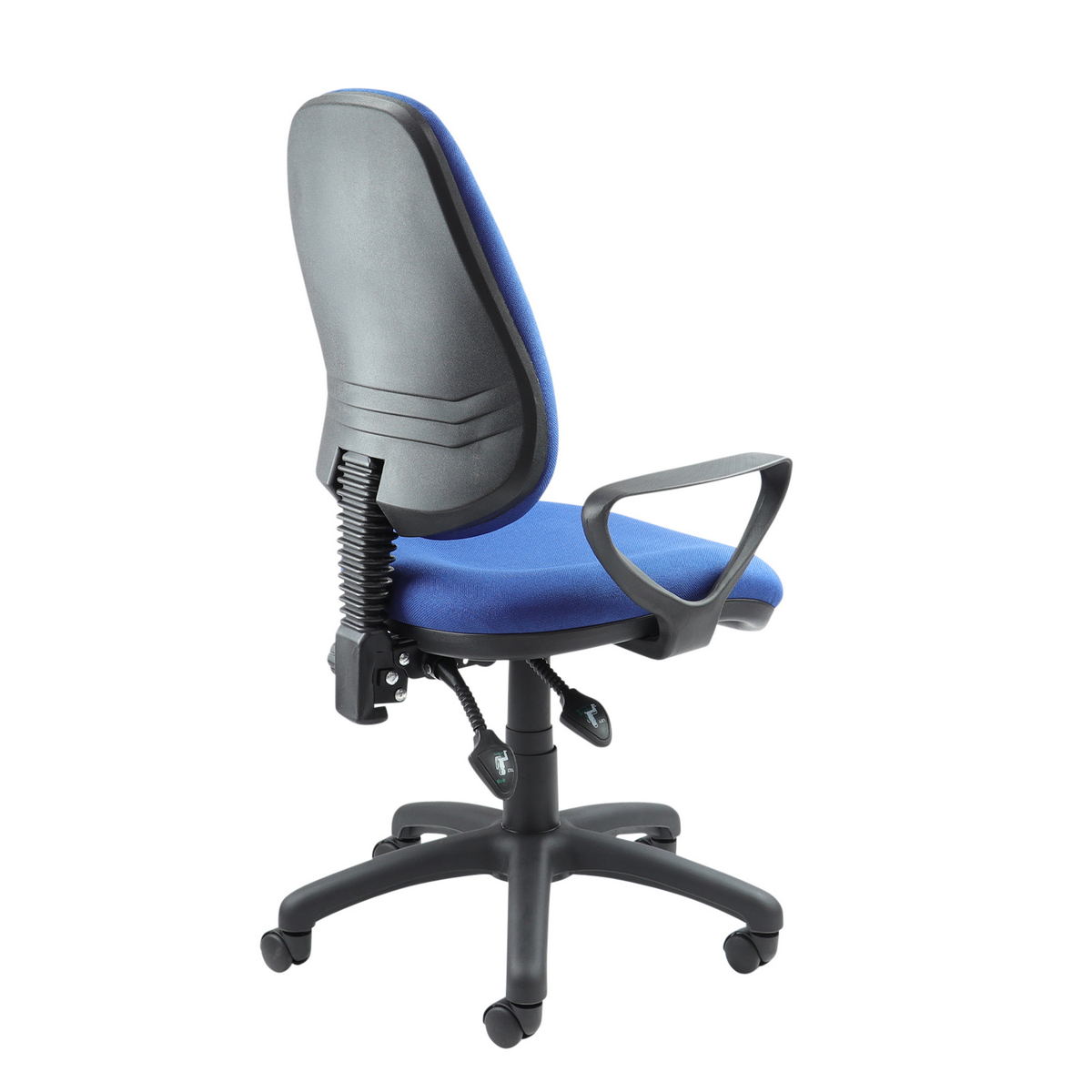 Picture of Vantage 100 2 lever PCB operators chair with fixed arms - blue