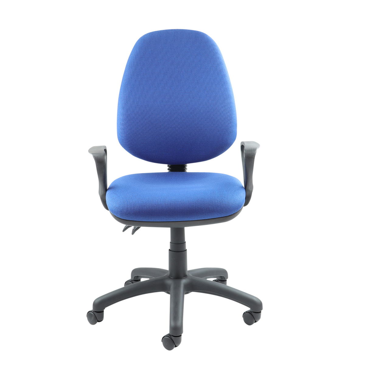 Picture of Vantage 100 2 lever PCB operators chair with fixed arms - blue