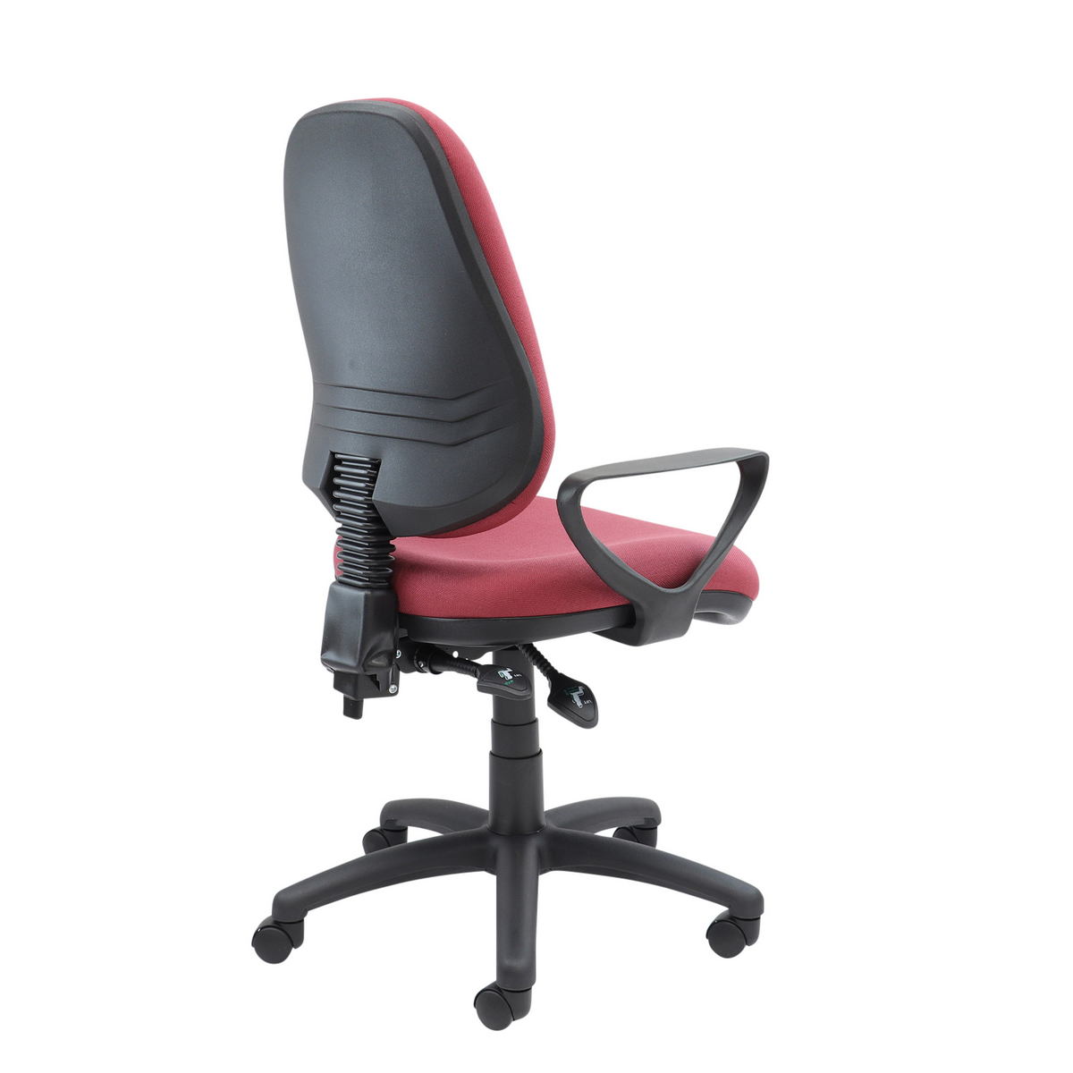 Picture of Vantage 100 2 lever PCB operators chair with fixed arms - burgundy